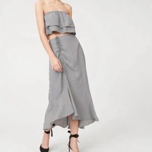 Club Monaco Gingham Tube Top